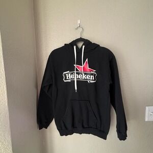 Heineken Black Hoodie Size Medium